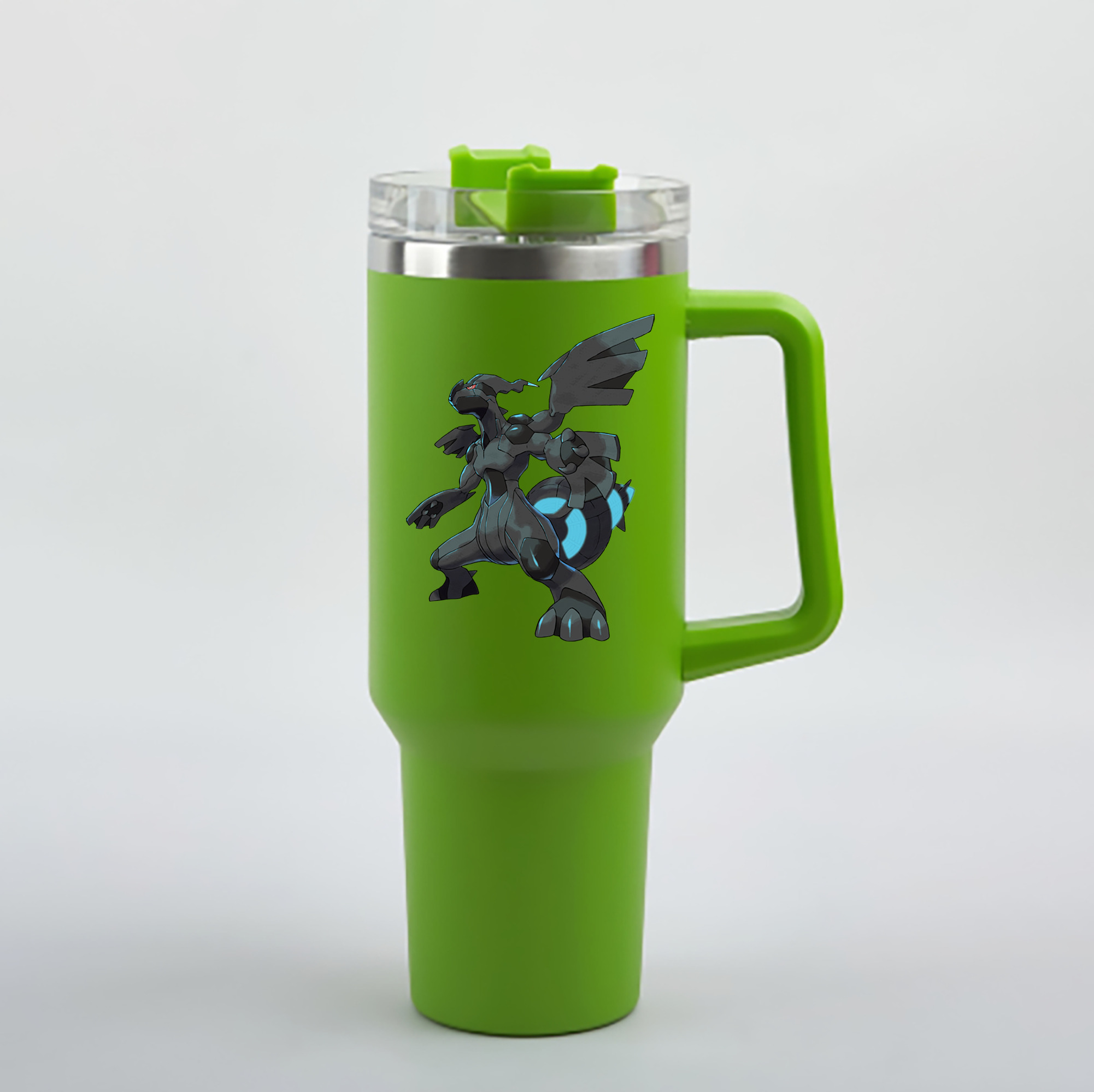 （画像用） ポケットモンスター Pokémon 1200mL車用タンブラー - クリスタルステッカー（プラスチックストロー付き）